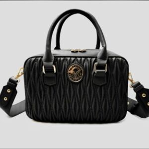 Valentino Orlandi Textured Wavy Tote Bag